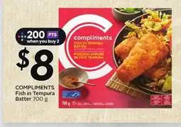 Sobeys COMPLIMENTS Fish in Tempura Batter offer