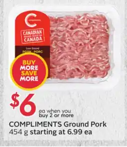 Sobeys COMPLIMENTS Ground Pork offer