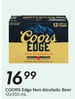 Sobeys COORS Edge Non-Alcoholic Beer offer