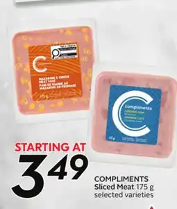 Sobeys COMPLIMENTS Sliced Meat offer