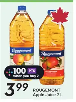 Sobeys ROUGEMONT Apple Juice offer