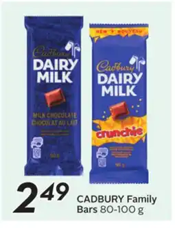 Sobeys CADBURY Family Bars offer