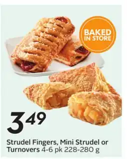 Sobeys Strudel Fingers, Mini Strudel or Turnovers offer