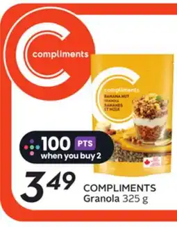Sobeys COMPLIMENTS Granola offer