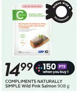 Sobeys COMPLIMENTS NATURALLY SIMPLE Wild Pink Salmon offer