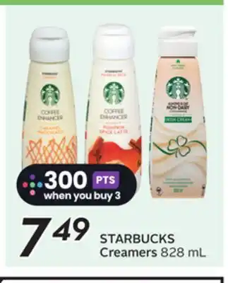 Sobeys STARBUCKS Creamers offer