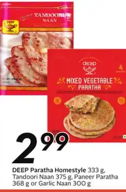 Sobeys DEEP Paratha Homestyle offer