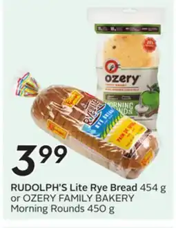 Sobeys RUDOLPH'S Lite Rye Bread offer