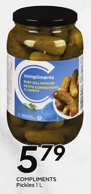 Sobeys COMPLIMENTS Pickles offer