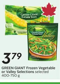 Sobeys GREEN GIANT Frozen Vegetable or Valley Selections offer