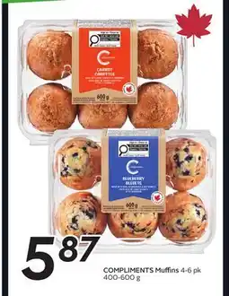 Sobeys COMPLIMENTS Muffins offer