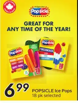 Sobeys POPSICLE Ice Pops offer