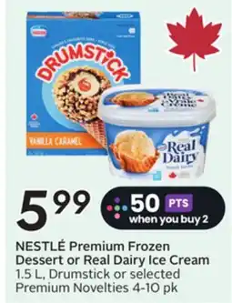 Sobeys NESTLÉ Premium Frozen Dessert or Real Dairy Ice Cream offer