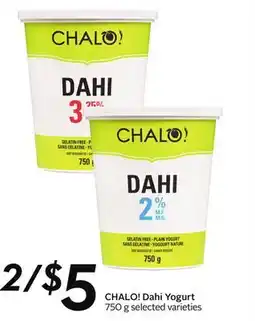 Sobeys CHALO! Dahi Yogurt offer