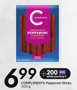 Sobeys COMPLIMENTS Pepperoni Sticks offer
