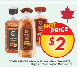 Sobeys COMPLIMENTS White or Whole Wheat Bread offer