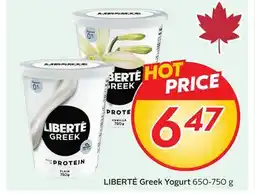 Sobeys LIBERTÉ Greek Yogurt offer