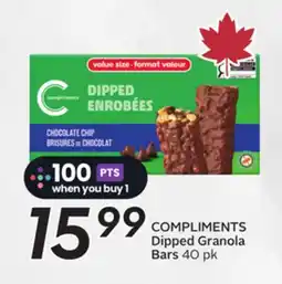 Sobeys COMPLIMENTS Dipped Granola Bars offer