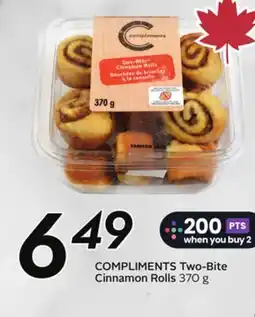 Sobeys COMPLIMENTS Two-Bite Cinnamon Rolls offer