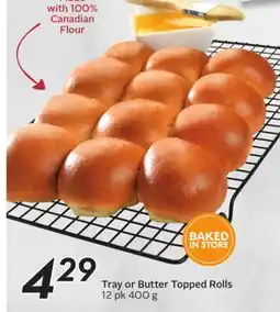 Sobeys Tray or Butter Topped Rolls offer