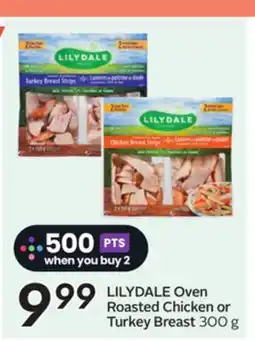 Sobeys LILYDALE Oven Roasted Chicken or Turkey Breast offer