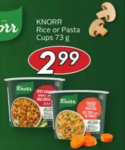 Sobeys KNORR Rice or Pasta Cups offer