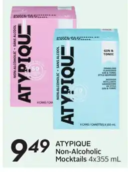 Sobeys ATYPIQUE Non-Alcoholic Mocktails offer