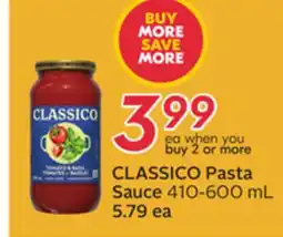 Sobeys CLASSICO Pasta Sauce offer