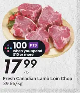 Sobeys Fresh Canadian Lamb Loin Chop offer