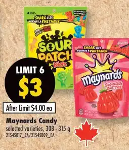 Fortinos MAYNARDS CANDY, 308 - 315 G offer