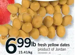 Fortinos FRESH YELLOW DATES offer