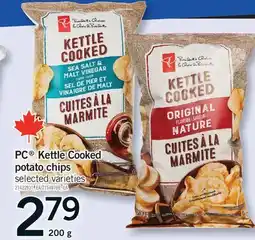 Fortinos PC KETTLE COOKED POTATO CHIPS, 200 G offer