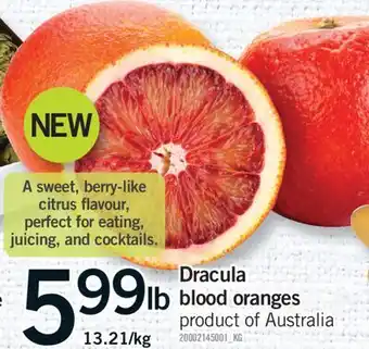Fortinos DRACULA BLOOD ORANGES offer