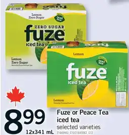 Fortinos FUZE OR PEACE TEA, 12X341 ML offer