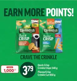Fortinos QUICK CRISP CRINKLE CHIPS, 540 G, FLAVOURCRISP CRINKLE CUT, 650 G offer
