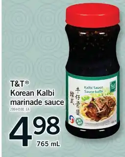 Fortinos T&T KOREAN KALBI MARINADE SAUCE, 765 mL offer