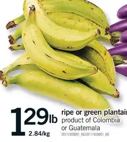 Fortinos RIPE OR GREEN PLANTAIN offer