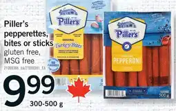 Fortinos PILLER'S PEPPERETTES, BITES OR STICKS, 300-500 G offer
