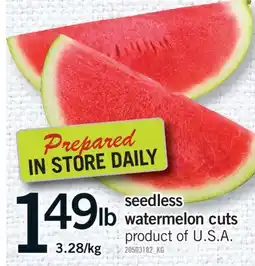 Fortinos SEEDLESS WATERMELON CUTS offer