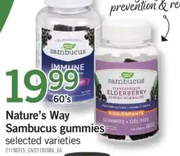 Fortinos NATURE'S WAY SAMBUCUS GUMMIES, 60'S offer
