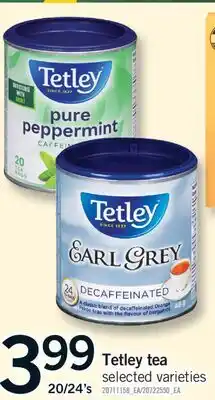 Fortinos TETLEY TEA, 20/24'S offer