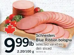 Fortinos SCHNEIDERS BLUE RIBBON BOLOGNA offer