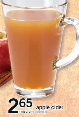 Fortinos APPLE CIDER, MEDIUM offer