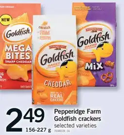Fortinos PEPPERIDGE FARM GOLDFISH CRACKERS, 156-227 G offer