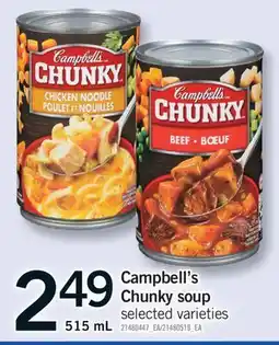 Fortinos CAMPBELL'S CHUNKY SOUP, 515 ML offer