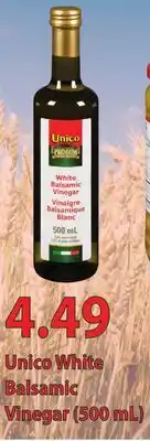 Fortinos UNICO WHITE BALSAMIC VINEGAR, (500 ML) offer