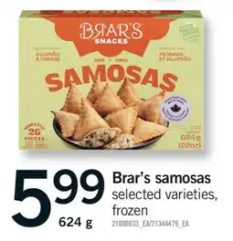 Fortinos BRAR'S SAMOSAS, 624 G offer