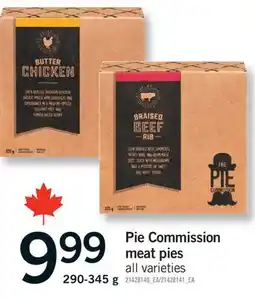 Fortinos PIE COMMISSION MEAT PIES, 290-345 G offer
