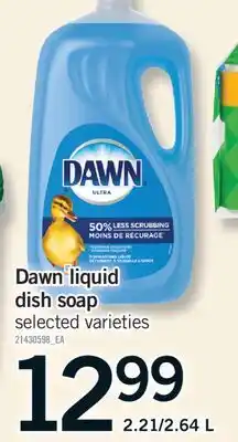 Fortinos DAWN LIQUID DISH SOAP, 2.21/2.64 L offer