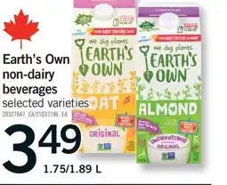 Fortinos EARTH'S OWN NON-DAIRY NON-DAIRY BEVERAGES, 1.75/1.89 L offer